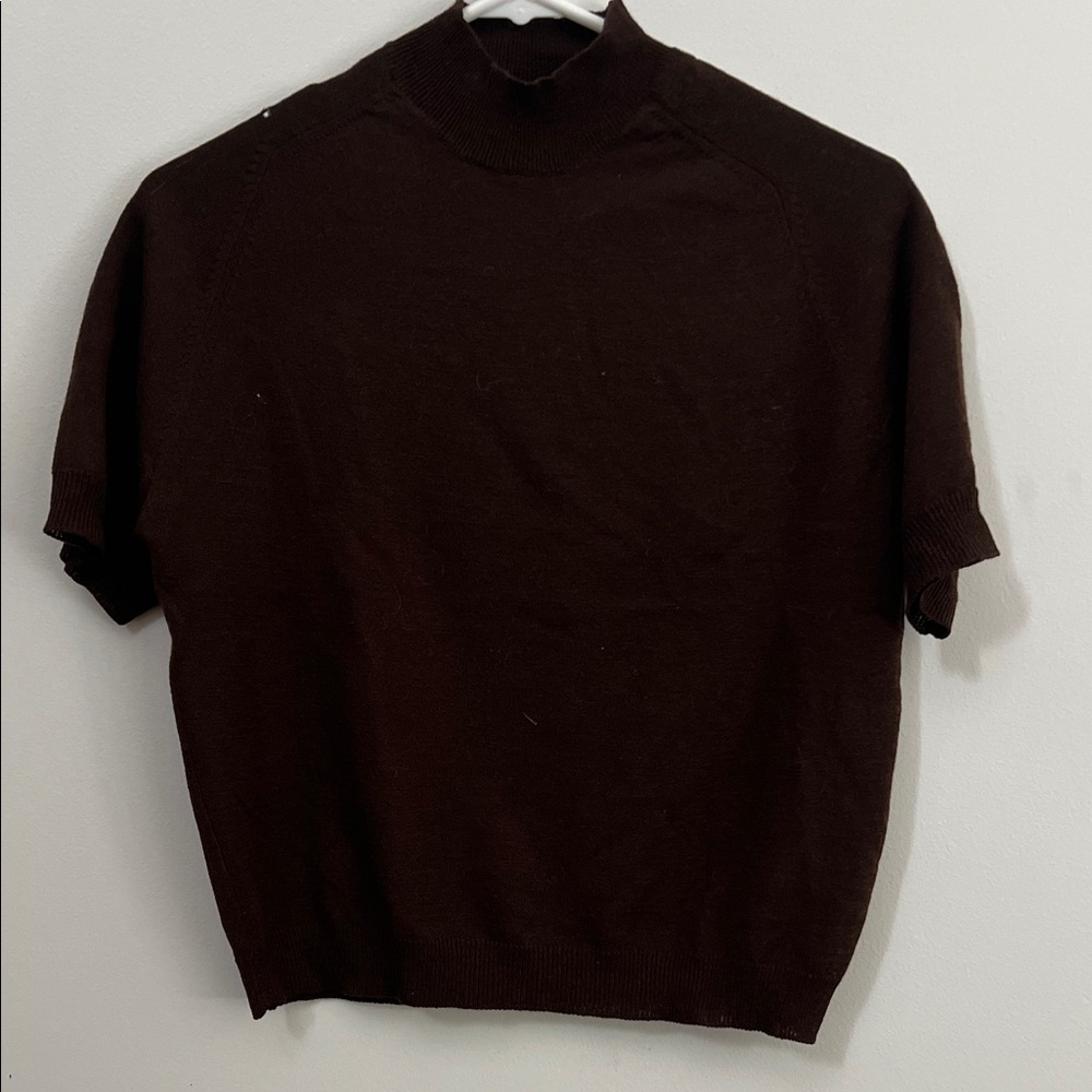 Banana Republic Women's Dark Brown Turtleneck Sweater